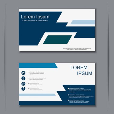 İş kartvizit vektör tasarım şablonu