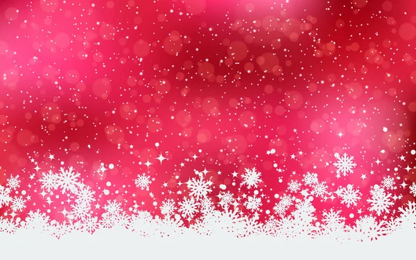 Christmas New Year Elegant Blurred Vector Background Stars Snowflakes — ストックベクタ