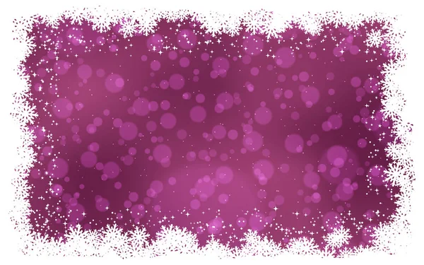 Noël Nouvel Élégant Fond Vectoriel Flou Avec Étoiles Flocons Neige — Image vectorielle