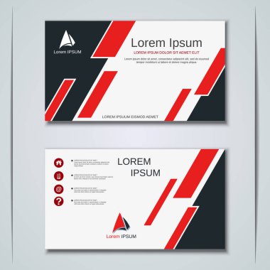 İş kartvizit vektör tasarım şablonu