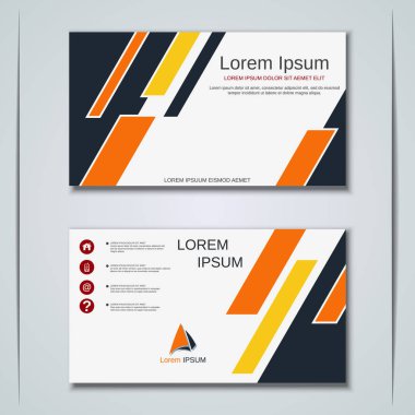 İş kartvizit vektör tasarım şablonu