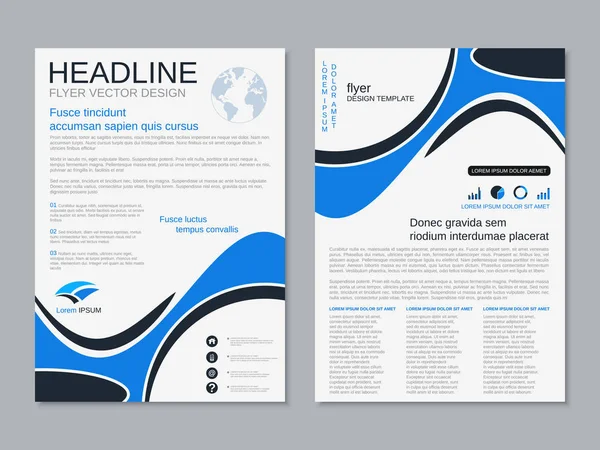 Moderne Professionele Business Flyer Boekje Brochure Cover Jaarverslag Vector Ontwerpsjabloon — Stockvector