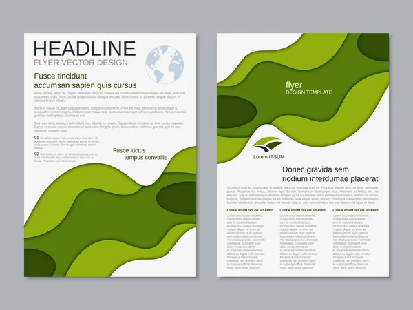 Modern professional business flyer, booklet, brochure cover, annual report vector design template. A4 format