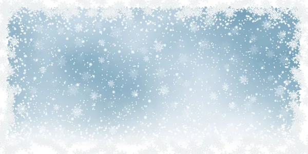 Boże Narodzenie Nowy Rok Zamazane Tło Wektor Gwiazdami Płatki Śniegu — Wektor stockowy