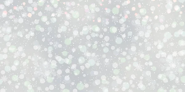 Noël Nouvel Fond Vectoriel Flou Avec Des Étoiles Des Flocons — Image vectorielle