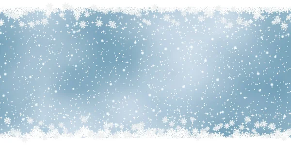 Noël Nouvel Fond Vectoriel Flou Avec Des Étoiles Des Flocons — Image vectorielle