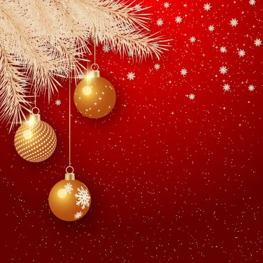 Yıldızlı ve kar taneli Noel ve Yeni Yıl vektör geçmişi