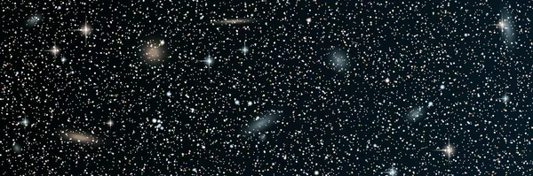 Fond Vectoriel Ciel Nocturne Avec Étoiles Nébuleuse Galaxies — Image vectorielle