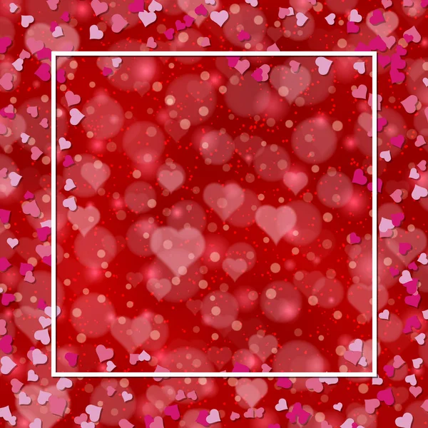 Fondo Del Día San Valentín Con Corazones — Archivo Imágenes Vectoriales