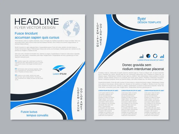 Moderne Professionele Business Flyer Boekje Brochure Cover Jaarverslag Vector Ontwerpsjabloon — Stockvector