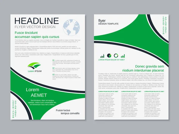 Modern professional business flyer, booklet, brochure cover, annual report vector design template. A4 format