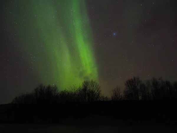 Schöne Nordlichter am Himmel — Stockfoto