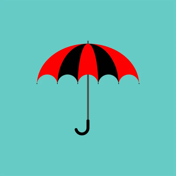 Icono de paraguas diseño plano. ilustración vectorial . — Archivo Imágenes Vectoriales