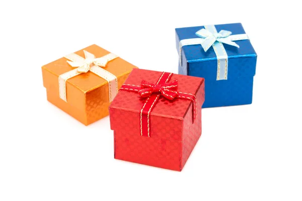 Set of gift box on white background. — Stock Photo, Image