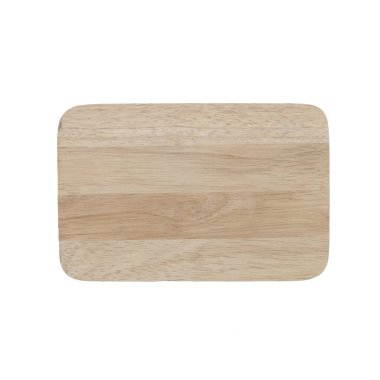 Tahta kesme tahtası beyaz arkaplanda izole edildi