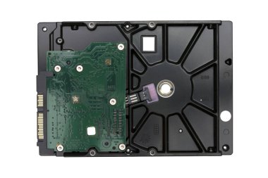 Beyaz arkaplanda sabit disk (Hdd) izole edildi.