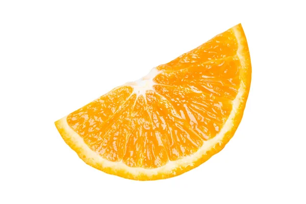Frische Orangenscheiben Isoliert Auf Weißem Hintergrund — Stockfoto