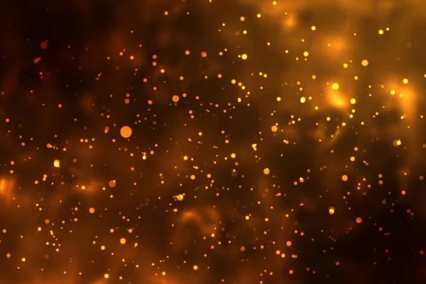 Золотой Абстрактный Боке Фон Частицы Пыли — стоковое фото