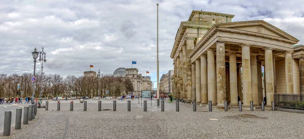 Berlin Deutschland März 2020 Das Brandenburger Tor Eines Der Bekanntesten — Stockfoto