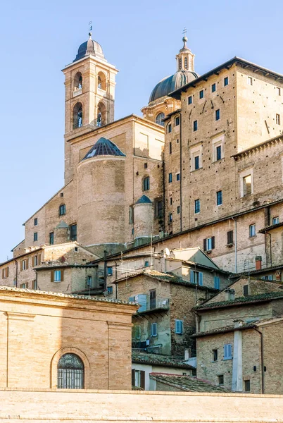 Ducale Palace i Urbino city, Marche, Italien — Stockfoto