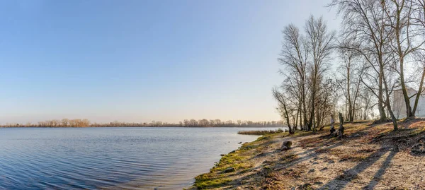 Panorama do rio Dnieper em Kiev — Fotografia de Stock