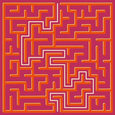 Kare Labirent, ya da labirent, çözümle