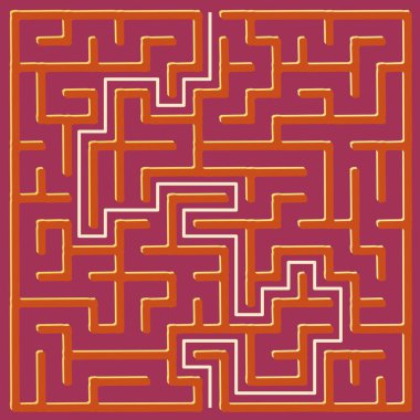 Kare Labirent, ya da labirent, çözümle