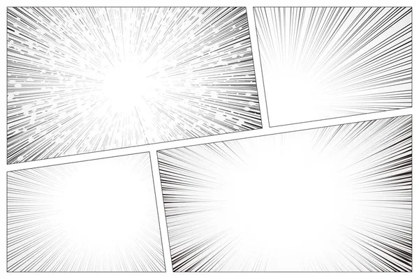 Diseño de la línea de velocidad radial Manga — Archivo Imágenes Vectoriales