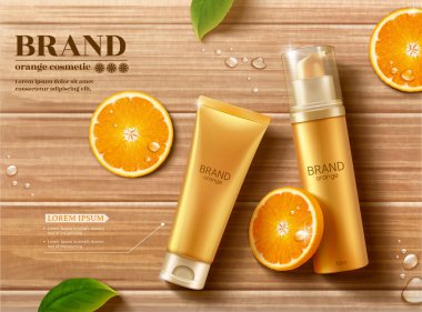 Taze narenciye kozmetik cilt seti