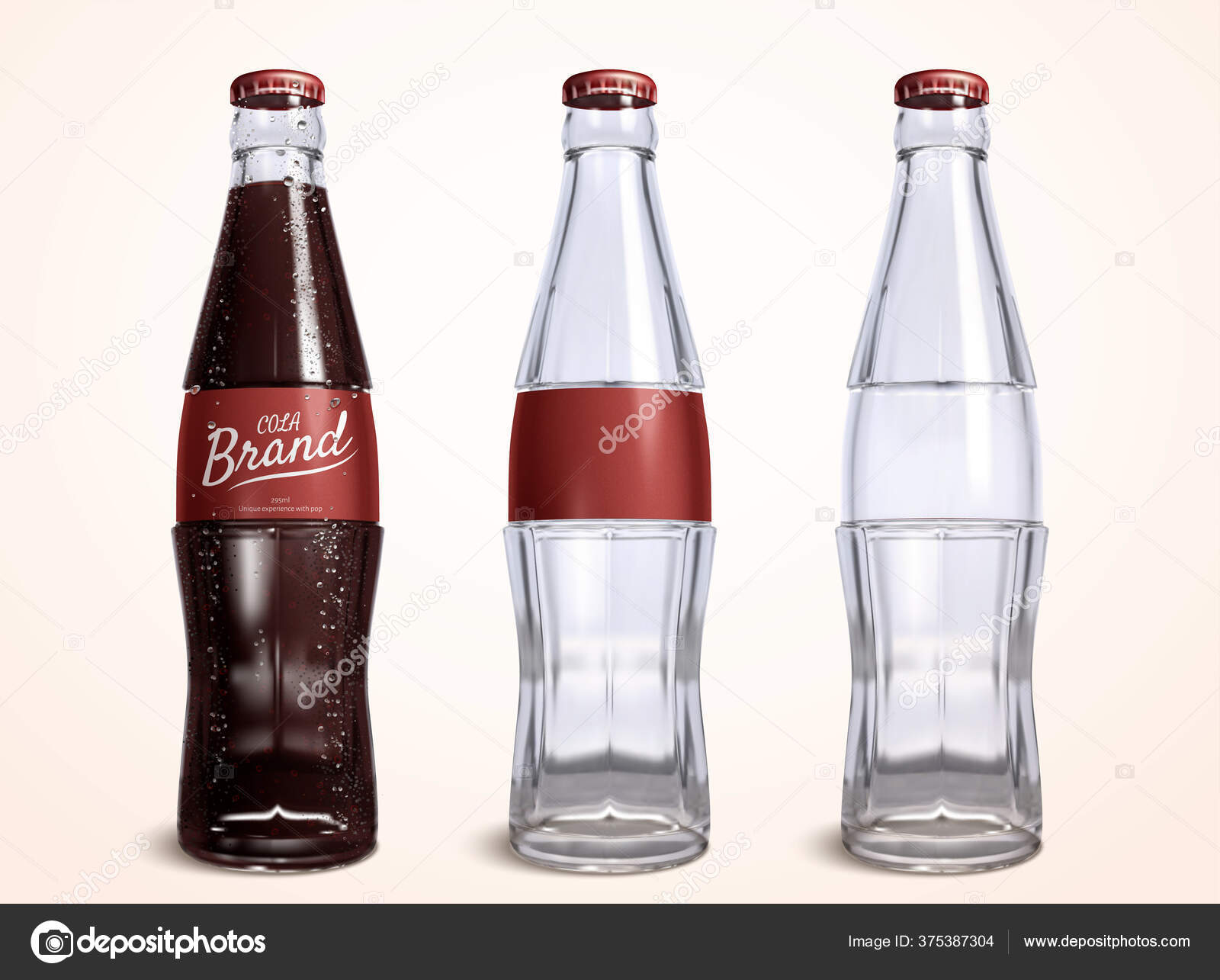 コーラの空き瓶ストックベクター ロイヤリティフリーコーラの空き瓶イラスト Depositphotos