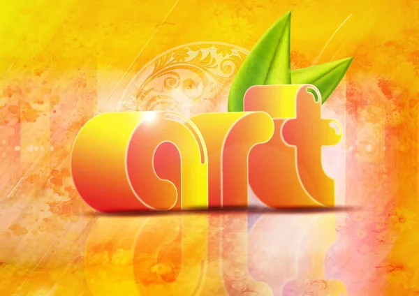 Art Background Orange — Stock Photo, Image