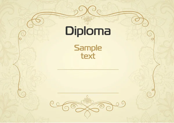 Diploma vektörel Clipart