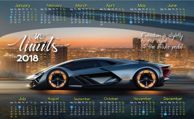 Takvim Lamborgini 2018