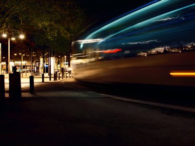 Bordeaux, Fransa gece