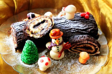 Çikolata Noel kütüğü Noel pastası
