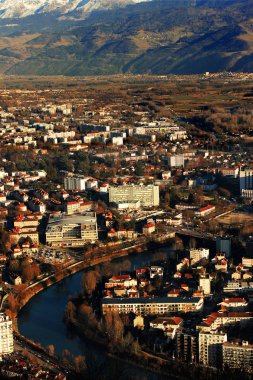 Grenoble Fransa Üstten Görünüm 