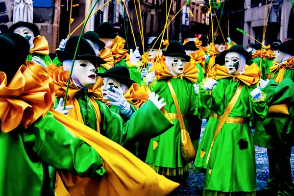 Carnival mask groupe — Stockfoto
