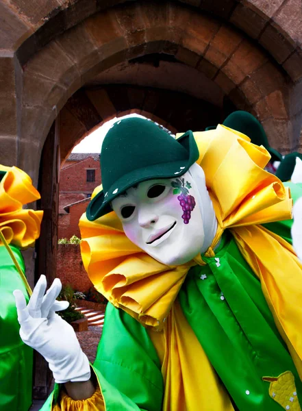 Carnival mask grön — Stockfoto