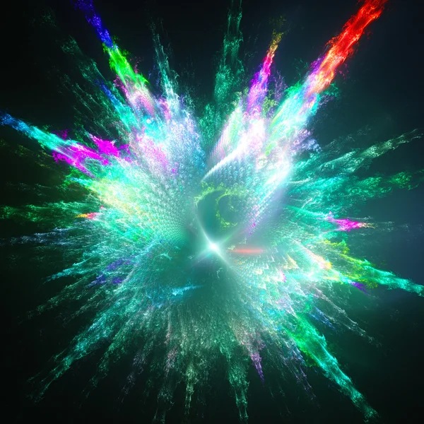 Gotas de pintura explosiva. Supernova brillante . — Foto de Stock