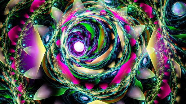 Экзотический цветок. Whirlpool in time . — стоковое фото