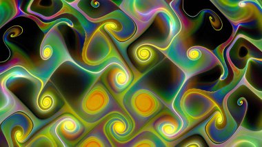 Güzel desen swirls ile.