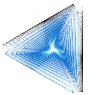 Sonsuz renkli üçgen.