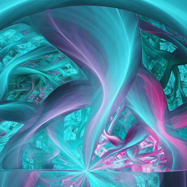 Soyut eğrileri. Egzotik bitki sapları.