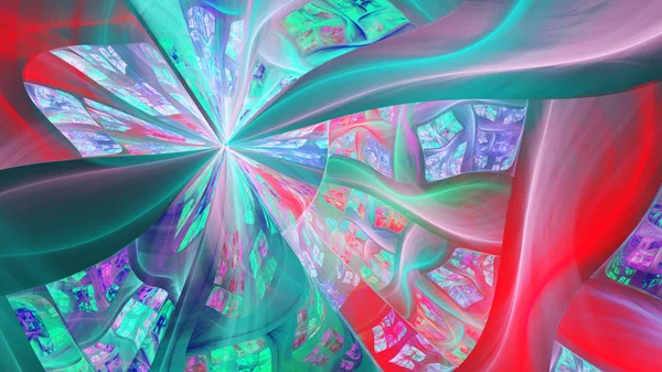 Soyut eğrileri. Egzotik bitki sapları.