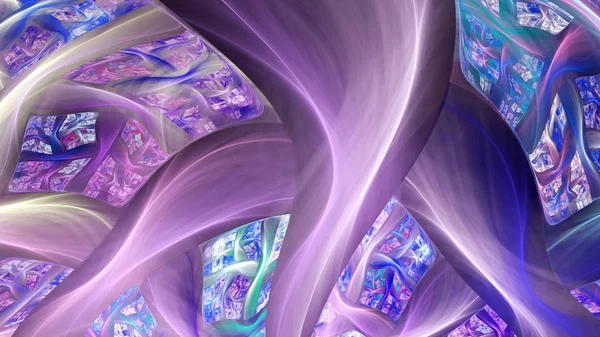 Soyut eğrileri. Egzotik bitki sapları.