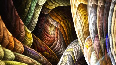 Karanlık mağaranın girişini.