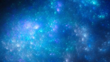 Gece yıldızlı gökyüzü. Birikimi uzak galaksiler. 3D gerçeküstü illüstrasyon. Kutsal geometri. Gizemli psychedelic gevşeme desen. Fraktal soyut doku. Dijital sanat grafik Astroloji magic