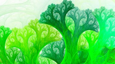 Peri masalı orman. Dallı mercan.