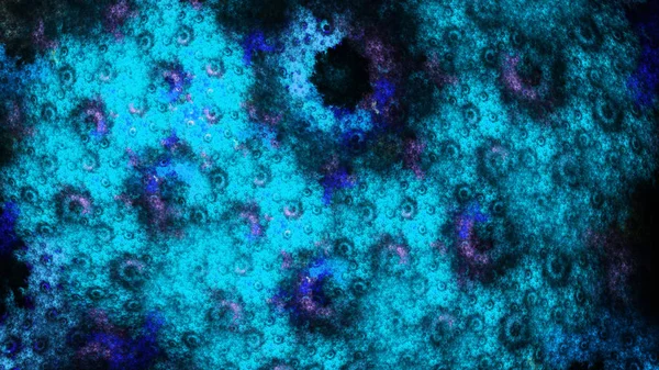 Exotische Zellen unter dem Mikroskop. Krater auf einem anderen Planeten. — Stockfoto