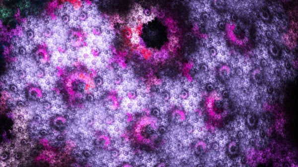 Exotische Zellen unter dem Mikroskop. Krater auf einem anderen Planeten. — Stockfoto